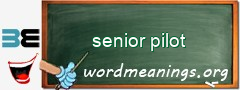 WordMeaning blackboard for senior pilot